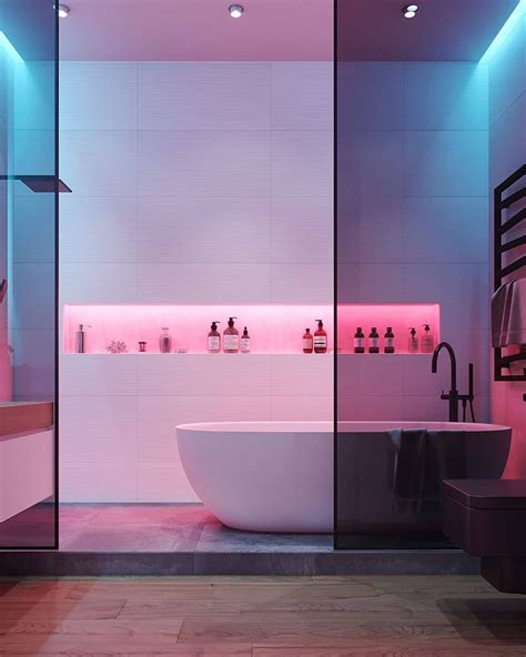 If minimal is your style, this is an excellent inspiration. Design + Magazine on Instagram: "Futuristic bathroom ...