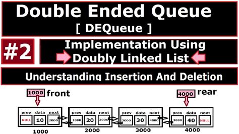 Double Ended Queue Dequeue Dequeue Implementation Using Doubly