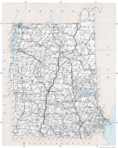 New Hampshire Topographic Index Maps Nh State Usgs Topo Quads 24k