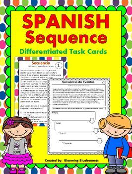 Secuencia De Eventos Sequence Spanish Task Cards Digital Distance Learning Teaching