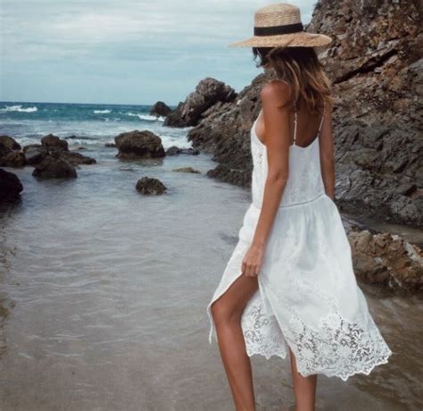 White Lace And Boater White Dress Summer Holiday Outfits Summer Dresses