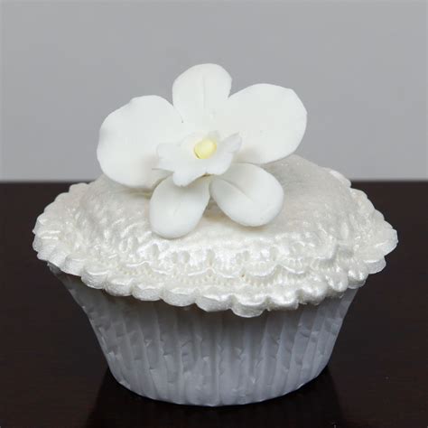 Global Sugar Art African Orchid Sugar Cake Flowers White 6 Count By