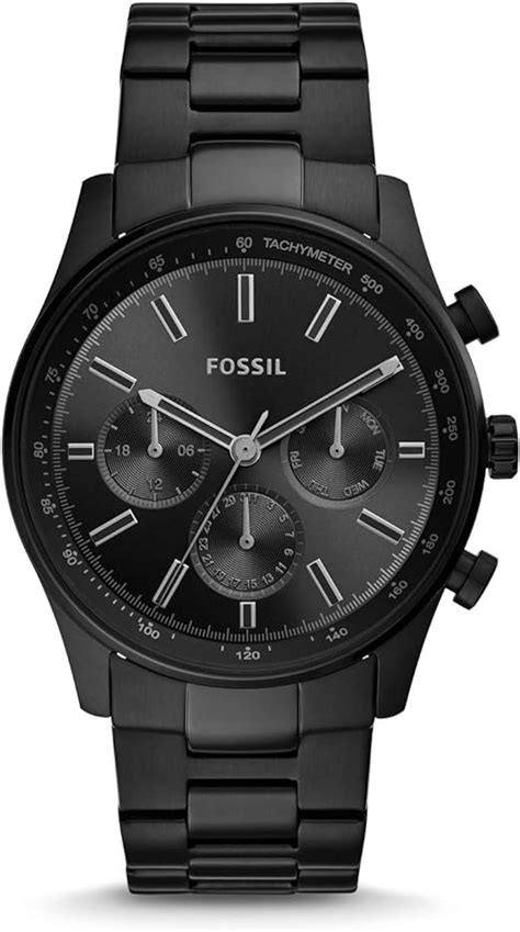 Fossil Sullivan Multifunction Black Stainless Steel Watch