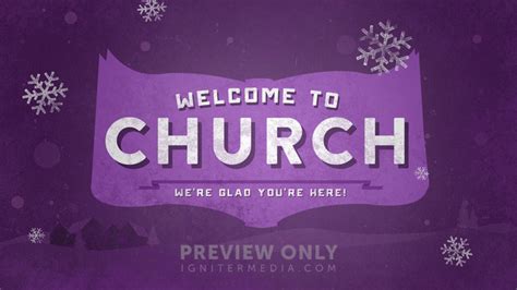 Christmas Illustration Welcome To Church Title Graphics Igniter Media