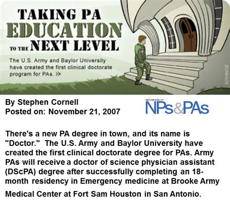 Clinical Doctorate Degree For Pas Physician Assistant History Society®
