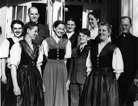 Agathe Von Trapp Center Is Seen In This Undated Historic Photo With