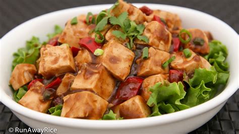 Tofu In Black Bean Sauce Quick And Easy Recipe With Video