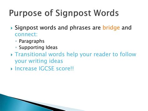 Signpost Words Ppt Download