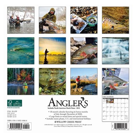 Anglers Fly Fishing Calendar 2021 Fishing Calendar Sportfish