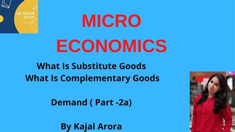 Change In Price Of Substitute Goods And Complementary Goods Factors