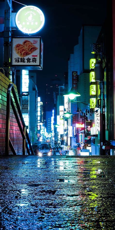 1080x2160 Japonya Tokyo Şehir Işıkları Neon One Plus 5thonor 7xhonor
