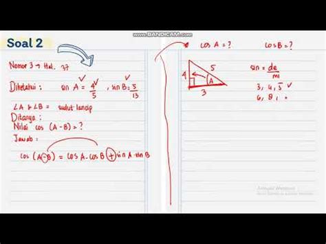 Pembahasan Soal Rumus Rumus Trigonometri Youtube