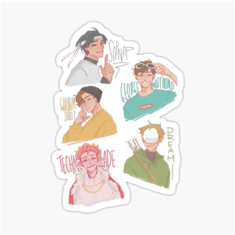 dream team smp war stickers redbubble