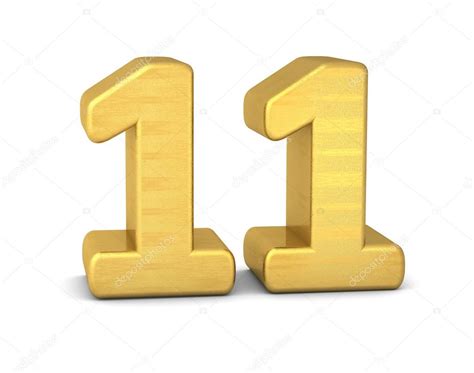 3d Number 11 Gold Stock Photo By ©imagerun 93257080