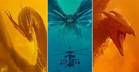 Mothra Rodan And King Ghidorah Each Get Personal Poster For Godzilla