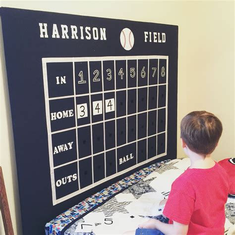 Diy Baseball Scoreboard Headboard With Removable Numbers Orioles
