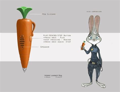Judy Hopps And Her Carrot Pen Zootopia Zootopia Concept Art