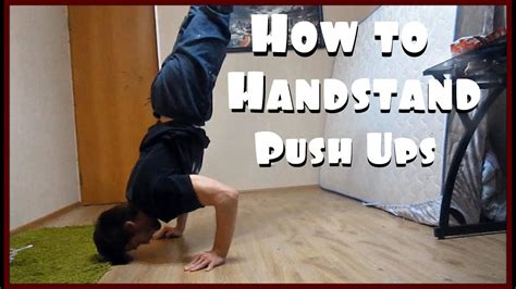 How To Handstand Push Ups Tutorial Youtube