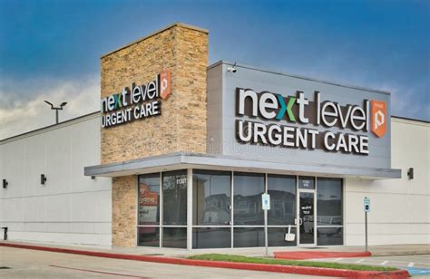 Next Level Urgent Care Clinic Exterior In Humble Tx Editorial Stock