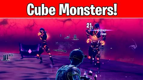 Eliminate Cube Monsters In The Sideways Fortnite Season 8 Quests And