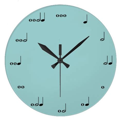 The Original Music Note Clock Zazzle