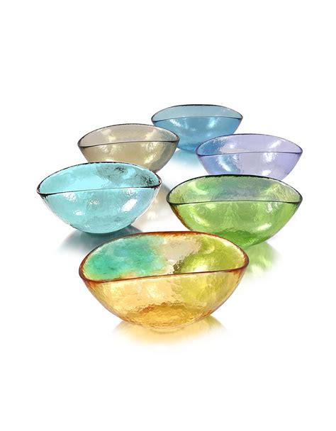 Yalos Murano Happy Fruit 6 Colored Murano Glass Bowls · Vergle