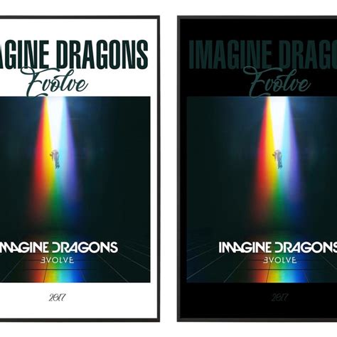 Imagine Dragons Evolve Album Poster Etsy
