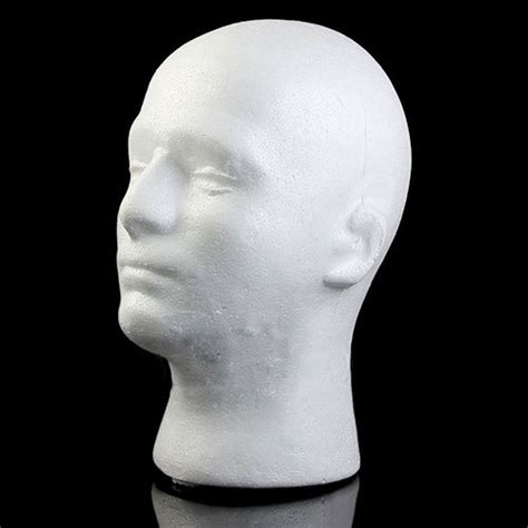 Connoworld Male Styrofoam Foam Head Model Professional Bald