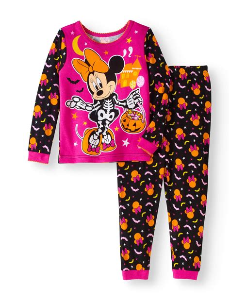 Halloween Baby Toddler Girls Cotton Tight Fit Pajamas 2 Piece Set