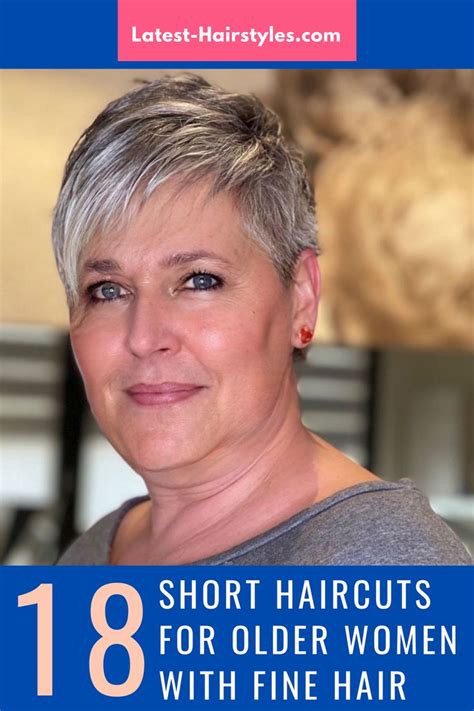 Trendy Short Haircuts For Older Women With Fine Hair To Boost Volume