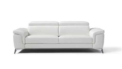 Modern Living Room Sofa In Italian Leather Miami Beach Fl Whiteline