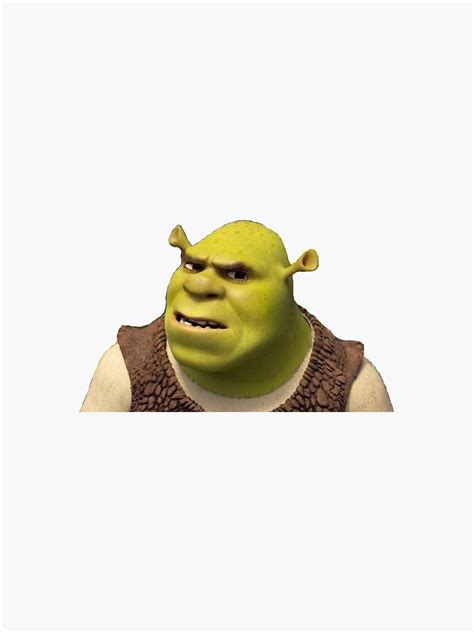 Shrek Meme Sticker For Sale By Carmcastleberry Redbubble