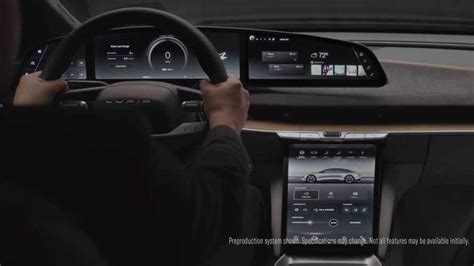 Lucid Air Shows Off Its High Tech Interior Adaptable User Experience