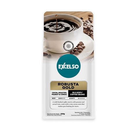 excelso robusta gold biji  excelso coffee