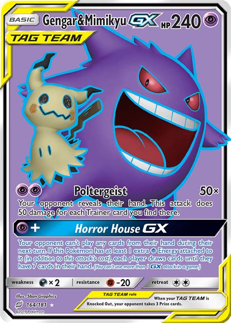 Check spelling or type a new query. Gengar & Mimikyu-GX (Team Up TEU 164) — PkmnCards