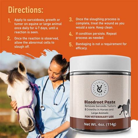 Sarcoid Paste For Equine Sarcoids In Horses And Livestock 4oz Etsy Canada