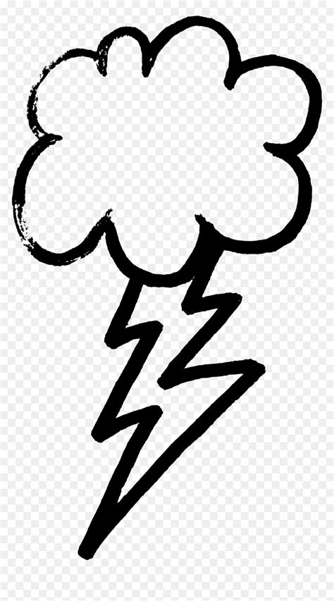 Thunderstorm Clipart Lightning Bolt Thunder Cloud Vector Free