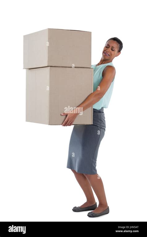 Woman Carrying Heavy Boxes Hi Res Stock Photography And Images Alamy