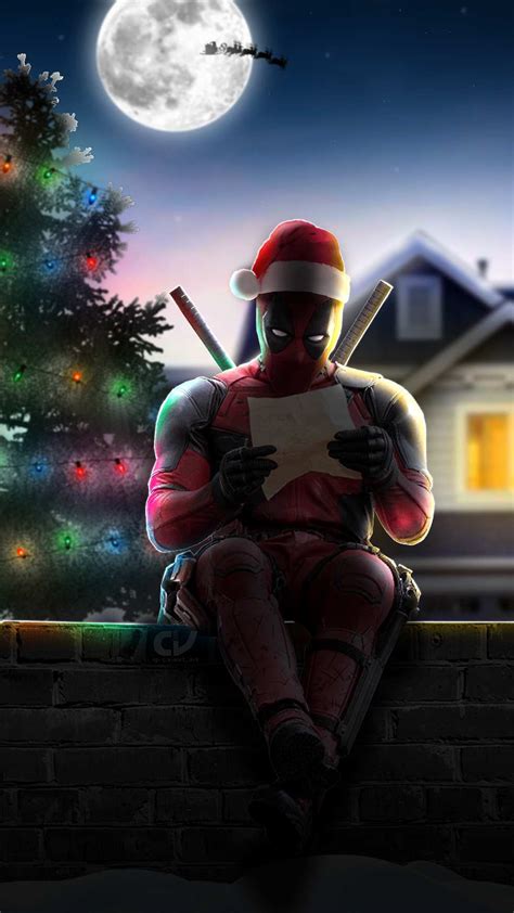 Deadpool Christmas Iphone Wallpaper Iphone Wallpapers