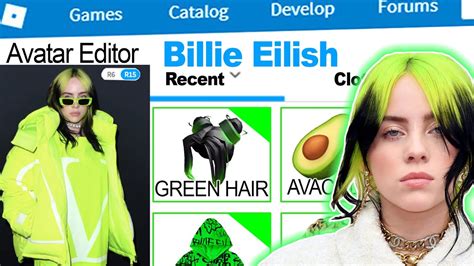 Making Billie Eilish A Roblox Account Youtube