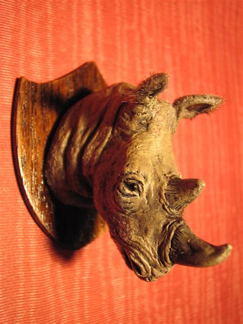 112 Scale Mounted Rhino Made To Order Etsy