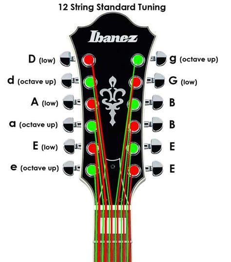 How To Tune A 12 String Guitar Ultimate Visual Guide Guitar Gear Finder