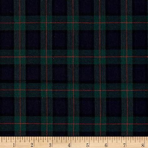 Kaufman Sevenberry Classic Plaid Twill Plaid Hunter