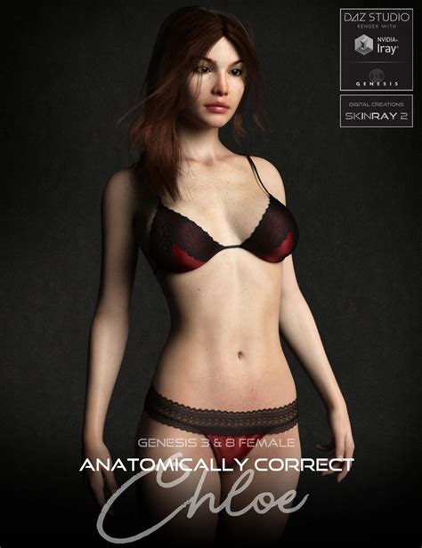 Anatomically Correct Chloe For Genesis 3 And Genesis 8 Female 3d