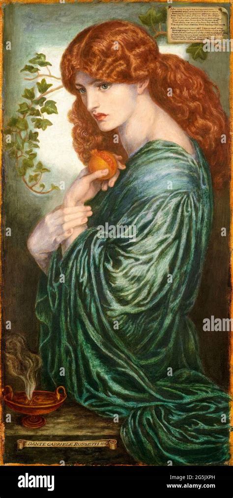Dante Gabriel Rossetti Painting Proserpine 1882 British Pre