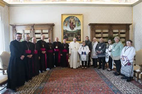 Pope Francis Meets Canadian Indigenous Leaders At The Vatican Catholic News Agency