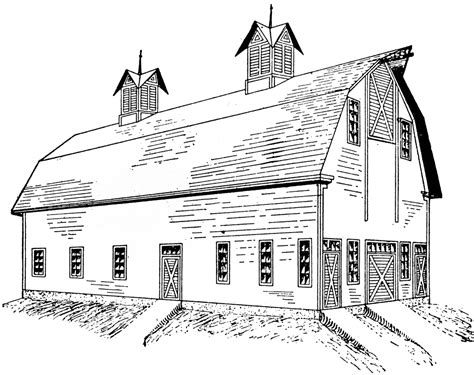 Barn coloring page that offers many designs of barns such as barn for drying (storage), barn and livestock and barn with landscape. Free Barn Outline Cliparts, Download Free Clip Art, Free ...