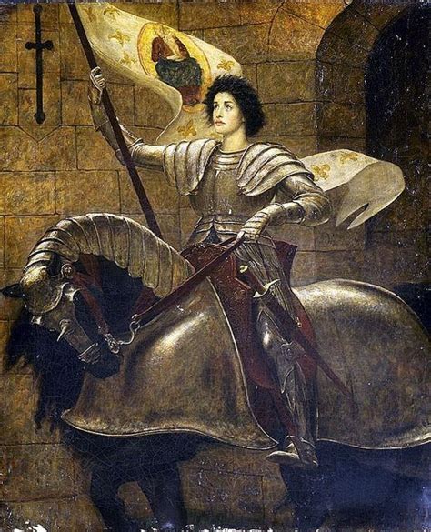 Sir William Blake Richmond 1842 1921 Saint Joan Of Arc On Horseback