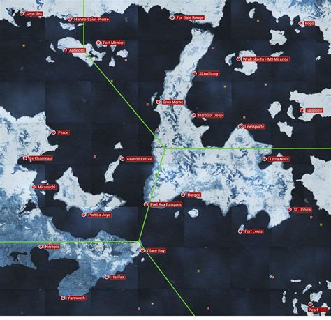 Północny Atlantyk Mapy świata Assassin s Creed Rogue Assassin s