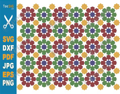 Moroccan Tile Svg Png Clipart Arabesque Tile Svg Pattern Background